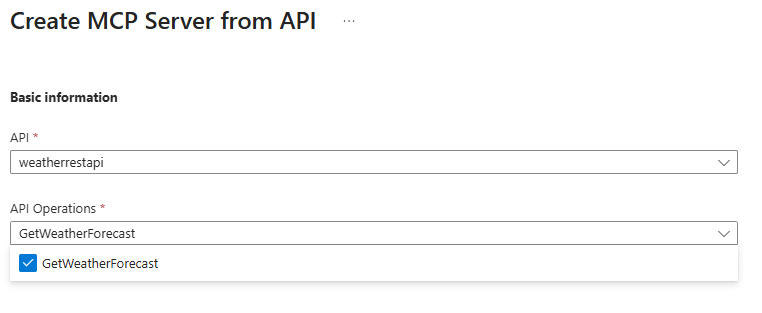 MCP Server create